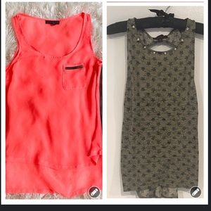 TWO Material Girl Shirts - Size Medium